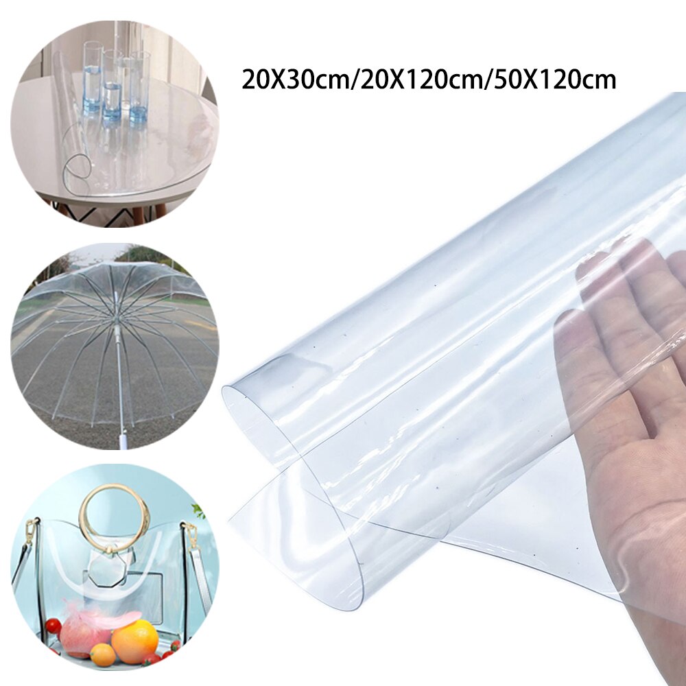 Super Fabric DIY Flexible Crystal Clear Sheeting Screen Film Windows Fabric