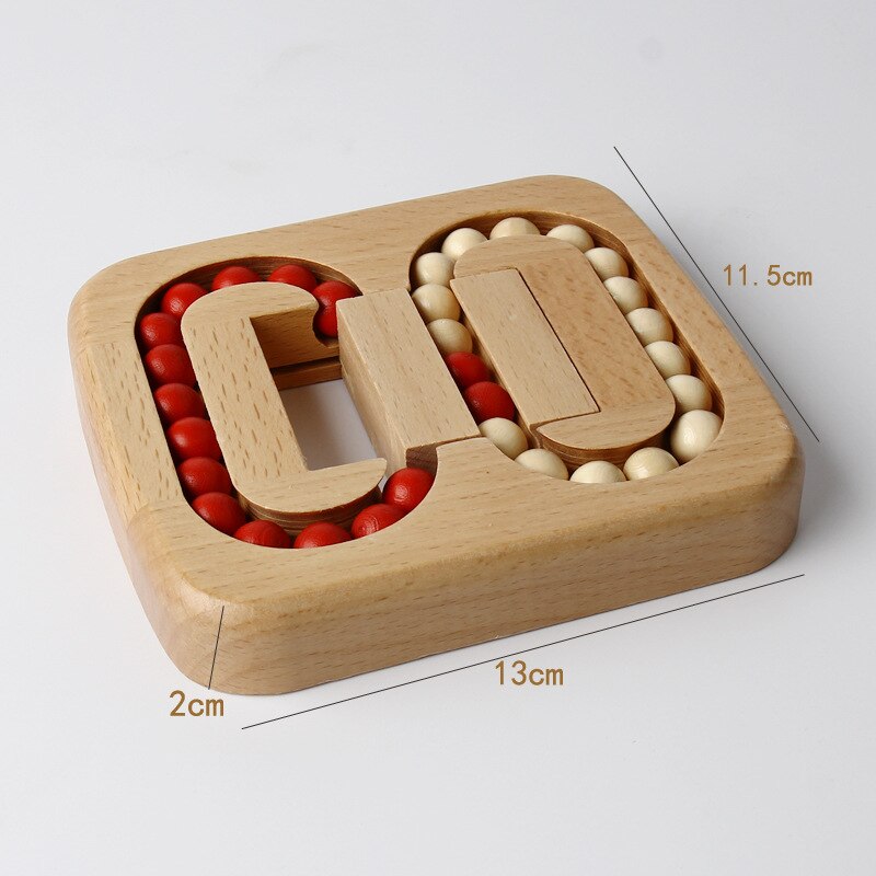 Wooden Flat Ball Maze Game Bearing Puzzle Adult Educational Loop Unlock Science anti-pressure toys