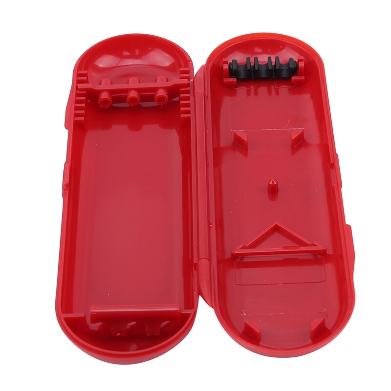 Bærbar nylon dartkasse plast dart taske til dartafspiller: Rød