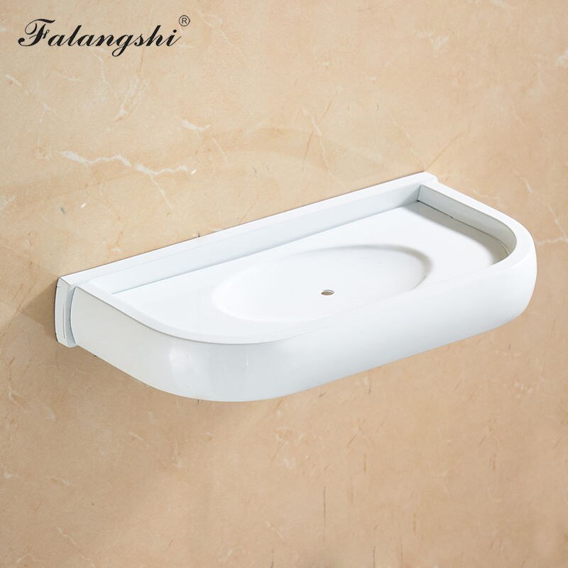 Bathroom Soap Dish Storage Holder Wall Mounted Antique Brass Soap Holder Box Soap Basket Bathroom Accessories WB8301: White