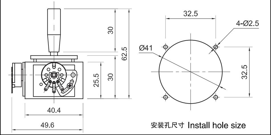T200 Series Two-dimensional Joystick Game Joystick Controller Model Airplane Controller