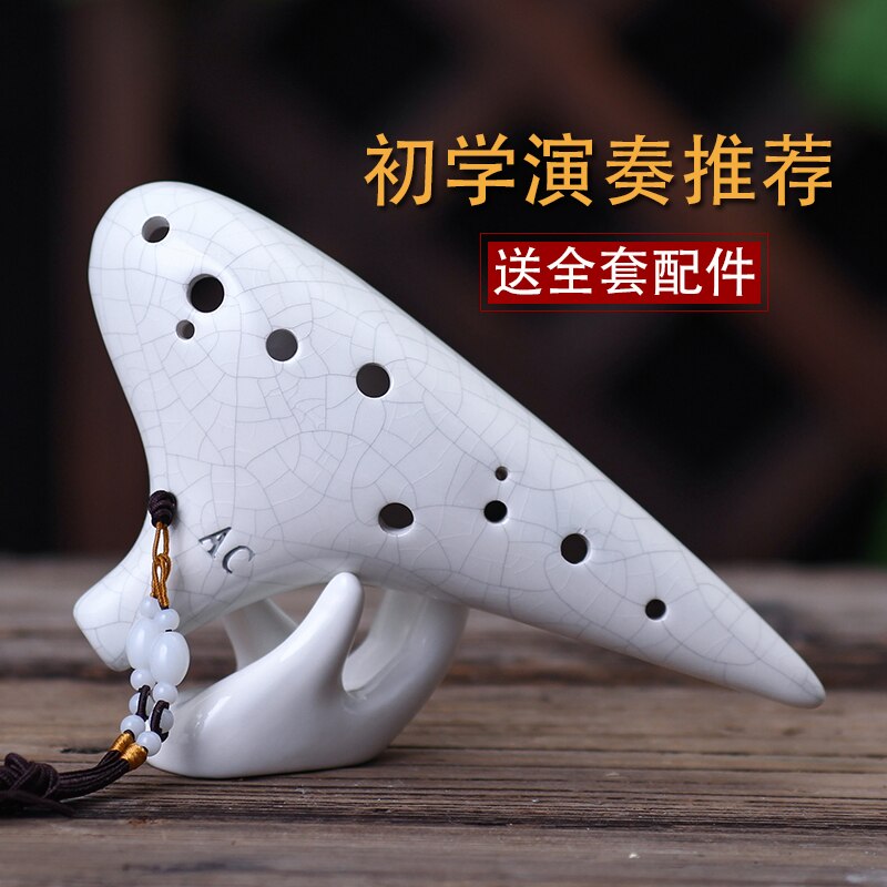 Ocarina 12 Gat Beginner Inleiding Songyin Alto C 12 Hole Ac Professionele Zes Tao Xun Spelen 6 Instrumenten
