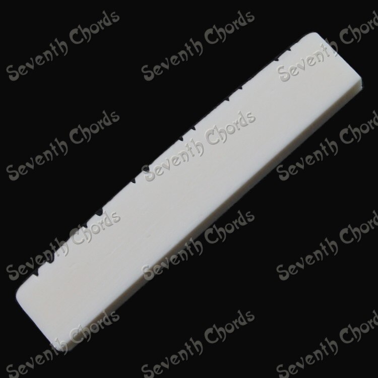 2 Pcs Bone 12 String Gitaar Noten Voor Folk Akoestische Gitaar 49X6X9.2-8.7Mm