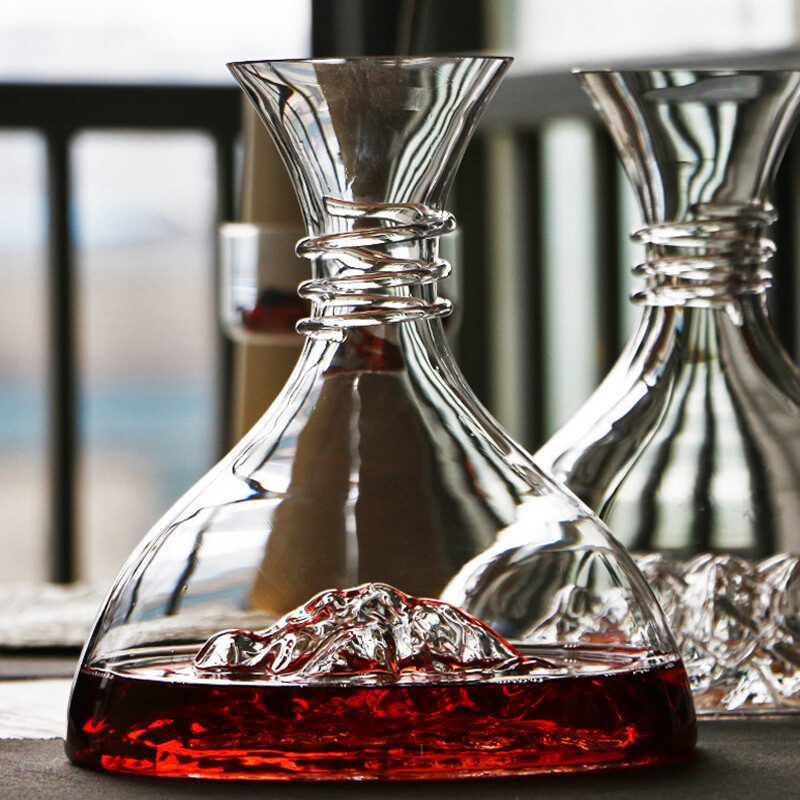 1800ML Red Wine Decanter Crystal Glass Reds Wines Whiskey Wines Wine Quick Waterfall Iceberg Dispenser Red Wines Kettle