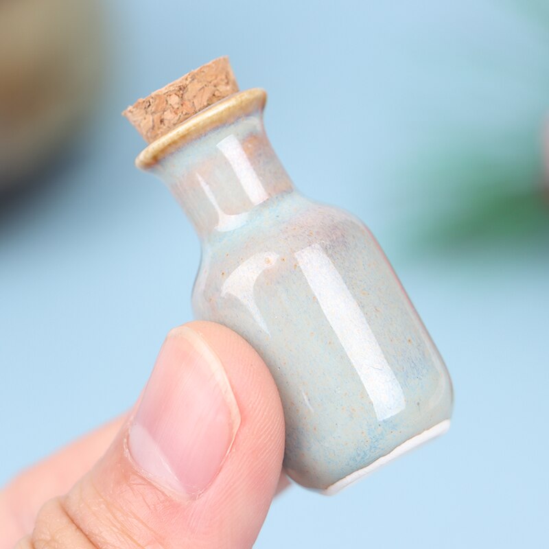 1:12 Dollhouse Miniatuur Keramiek Jar Kruiden Jar Keuken Speelgoed Home Decor