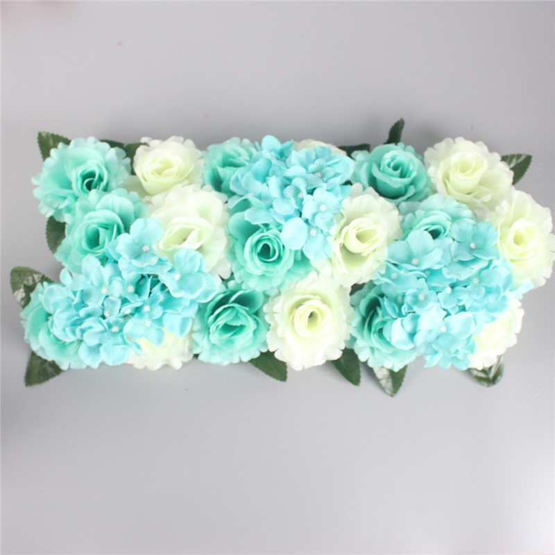 1 sæt kunstig blomst række gør det selv silke blomst bryllup bue vej bly alle forskellige typer dekoration til hjemmet hotel fest indretning diy
