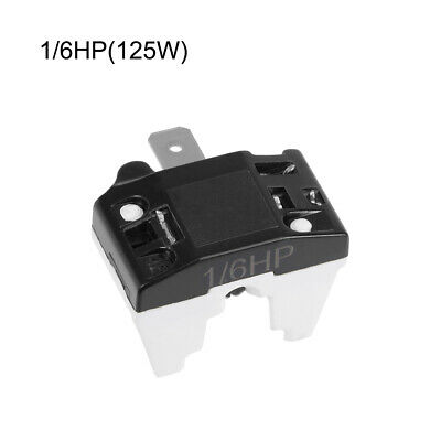 2 Pcs Refrigerator Thermal Overload Protector 1/6HP 125W Compressor Replacement