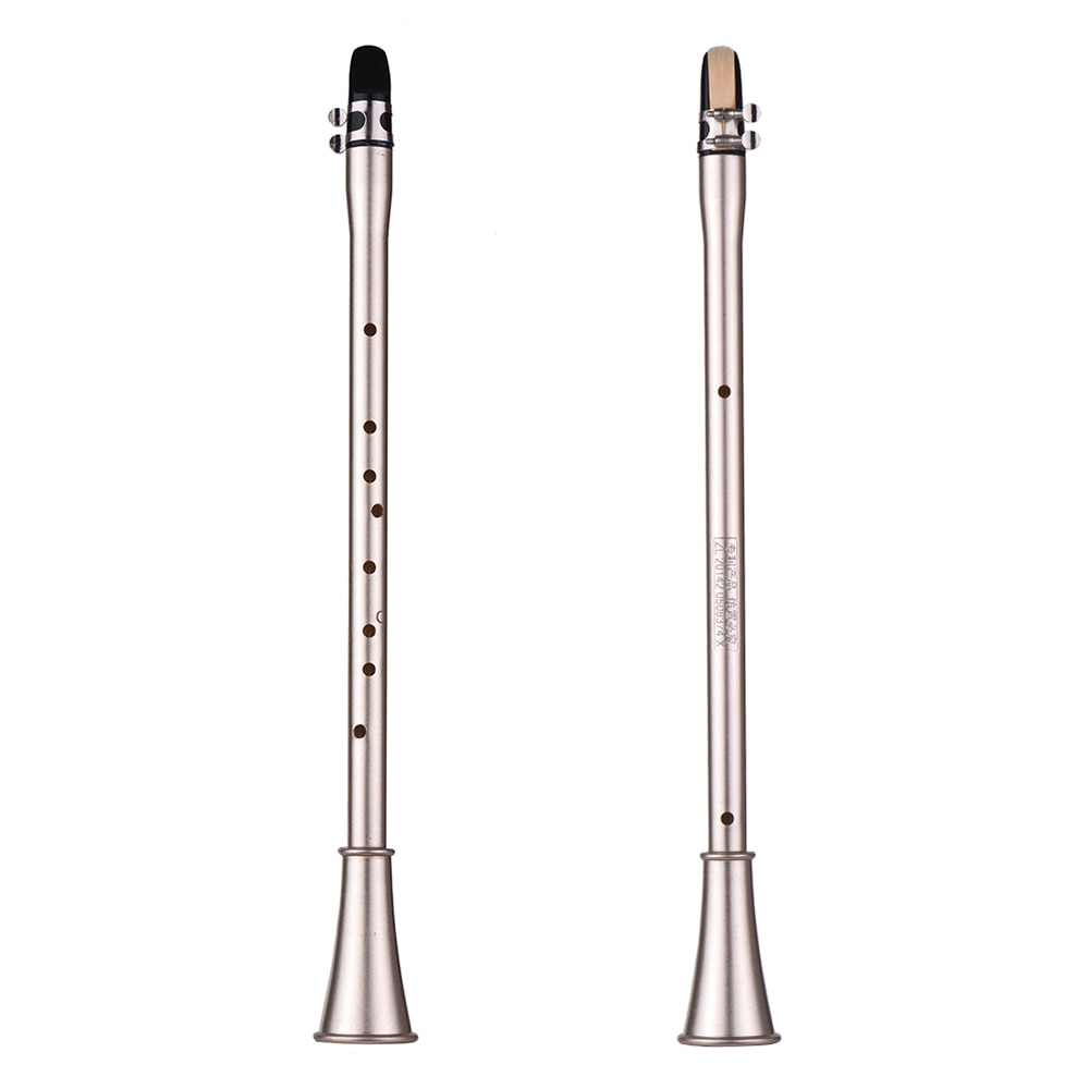 Mini clarinete saxo compacto Bb/C/Eb clarinete clave-saxofón Material ABS instrumento de viento para principiantes con bolsa de transporte
