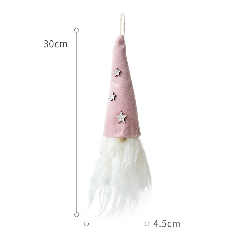 Árbol de Navidad de estilo nórdico de dibujos animados, estrellas, licores, rosa, decoración para habitación de niñas encantadora, adorno, de Navidad: spirit pink