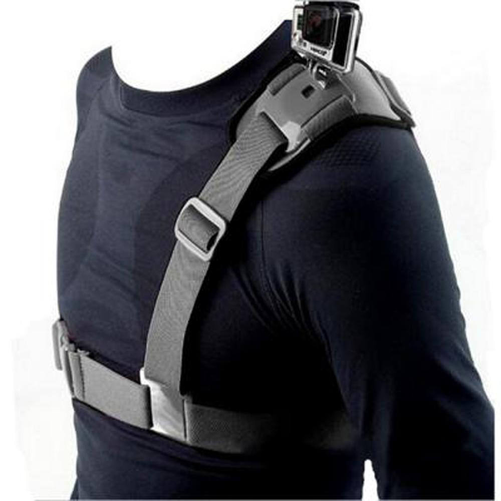 Alloyseed Verstelbare Schouderriem Mount Borst Harnas Riem Voor Gopro Hero 8 7 6 5 Zwart Xiaomi Yi 4K Sjcam Accessoires