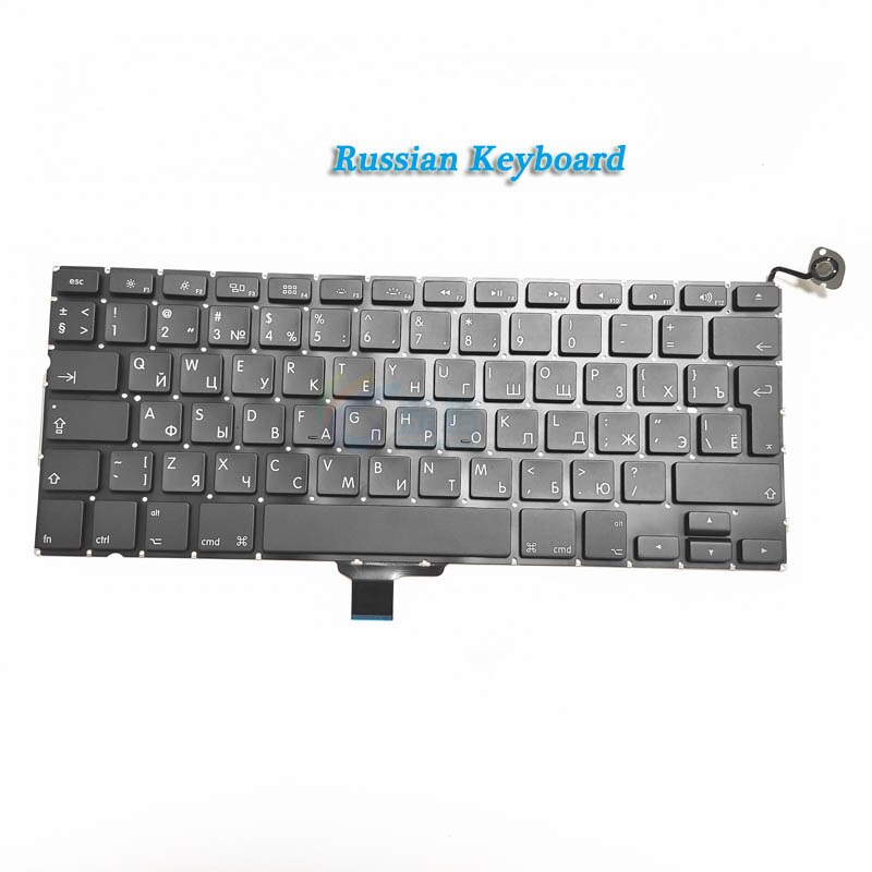 Klawiatura A1278 dla Macbook Pro laptop 13 "US/UK/francuski/hiszpański/niemiecki/rosyjski/włoski/koreański/turecki/arabski klawiatura 2009-2012