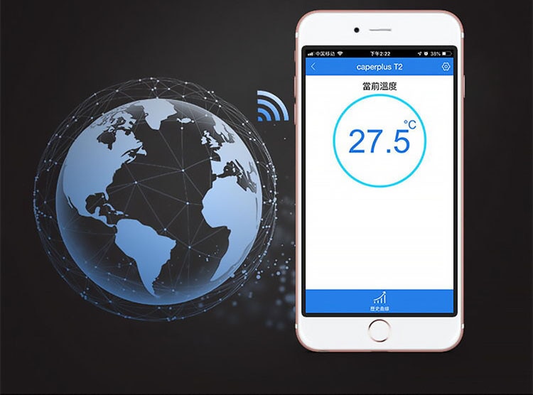 caperplus Aquarium APP wifi remote control monitor thermometer aquarium fish tank reef tank temperature test meter