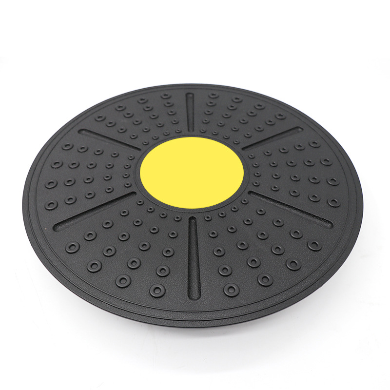 Yoga Balance Board Wobble Fitness Rotation Massage Stability Disc Round Plates Board Gym Waist Twisting Exerciser Droppshipping: Yellow