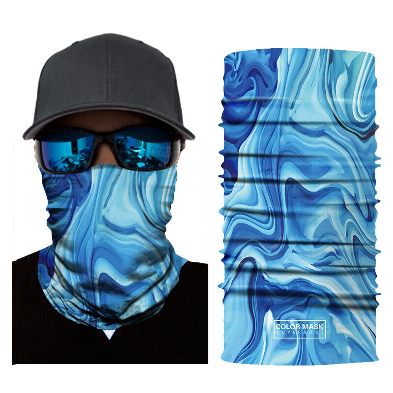 3D sans couture magique masque facial couverture Bandana cou guêtre tubulaire anneau foulards soleil garde visage bandeau écharpe vélo chapeaux