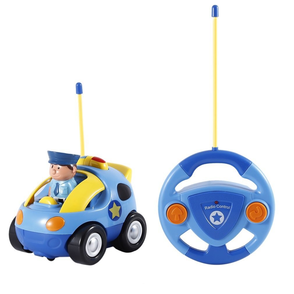 Rc Auto Met Muziek Lichten Cartoon Ras Elektrische Radio Afstandsbediening Auto Speelgoed Voor Baby Boy Peuters Kids & Kinderen: light blue