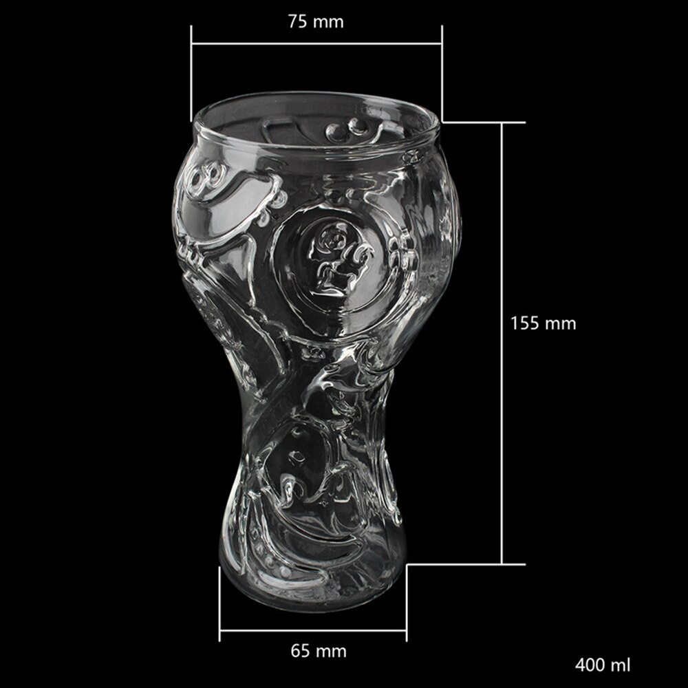 Football Mug Bar Glass 400ml Wine Glasses Whiskey Cup Beer Cup Goblet Juice Cup Football Lover