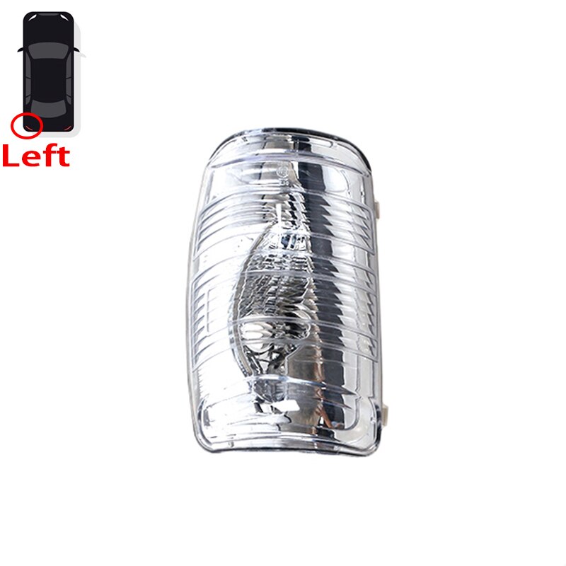K-Auto Seite Hinten Spiegel Blinker Licht Lampe Abdeckung Für Ford Transit MK8 BK31-13B382-BA BK31-13B382-AA: Weiß links Seite