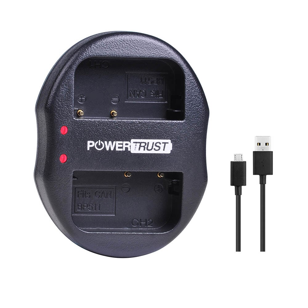 BP-511 BP-511A 2650mAh Camera Battery BP511 BP 511 For Canon EOS 40D 300D 5D 20D 30D 50D 10D D60 G6 BP 511A: 1 USB Charger