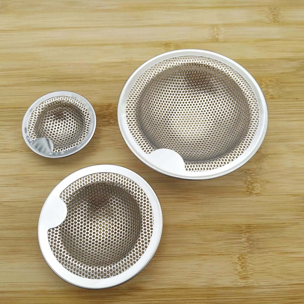 Rustfrit stål vask sil filter afløb filter køkken badeværelse tilbehør filter køkkenredskaber gadgets til køkkenredskaber