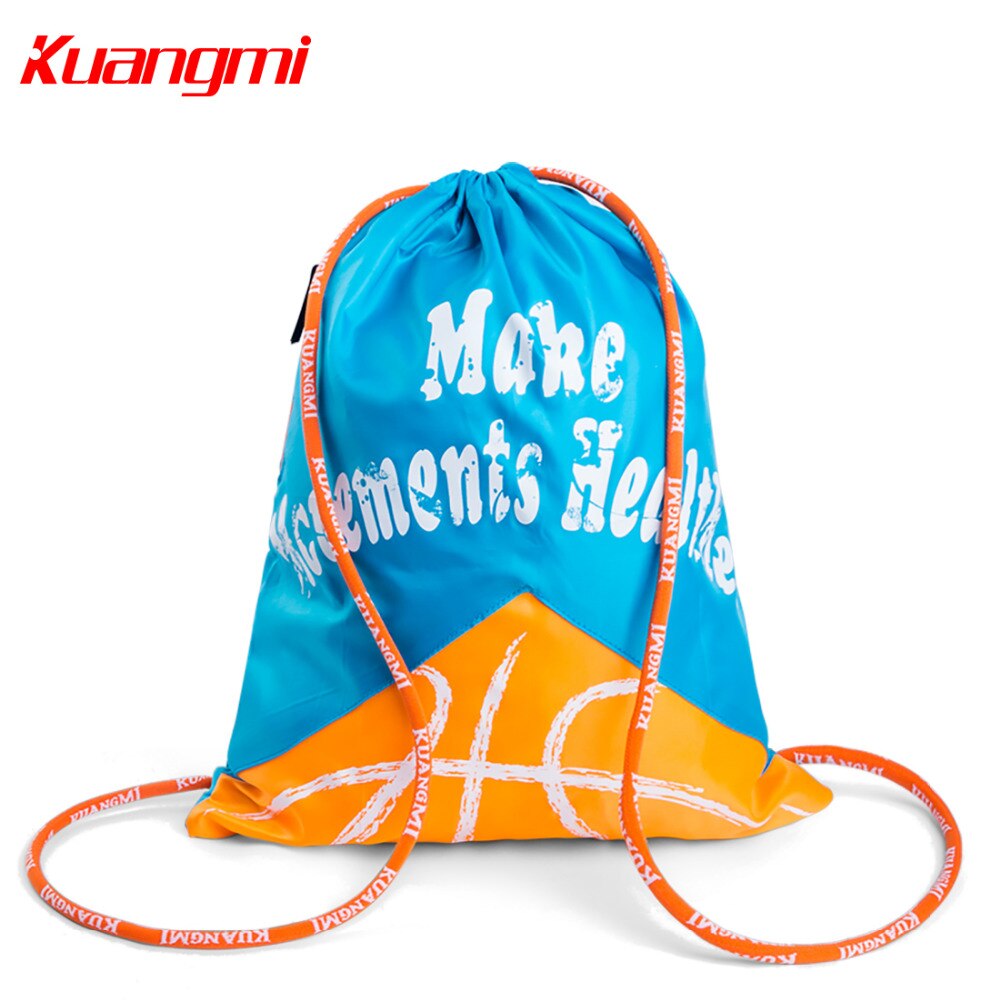 Kuangmi børnebasket basketball rygsæk justerbar skulderrem fodbold volleyball sammenklappelig rygsæk rygsæk børnebold opbevaringspose
