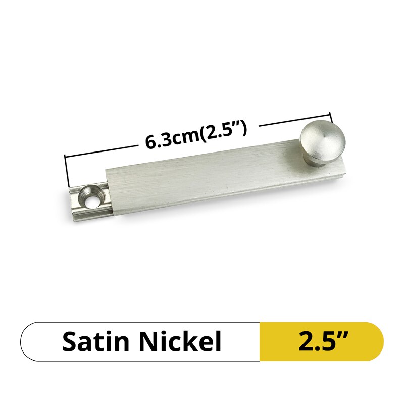 Brass Door Latch Lock Schuifslot Security Sliding Lock Flush Slide Bolt Gate Hook Loquet Porte Coulissante Targette Verrou