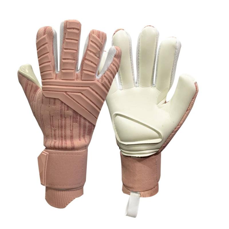 3,5mm latex inneren naht keine finger schutz torwart handschuhe torwart training wettbewerb anti slip handschuhe fußball: pink NO.10