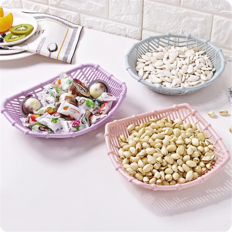Hometree 1pc hul frugtkurv stue plastik snacktallerken frugttallerken slikkurv køkken grøntsagskurv  h492