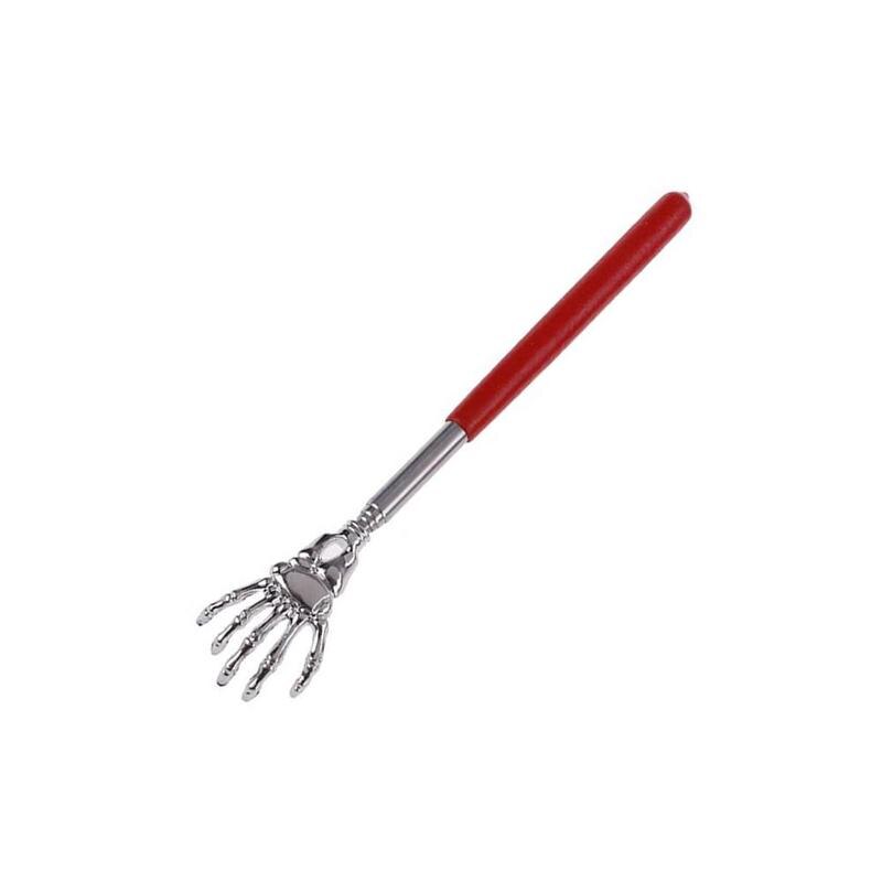 Terug Massager Terug Scratcher Telescopische Rvs Claw Massager Terug Schraper Uitschuifbare Telescopische Jeuk Stok Gezondheidszorg: red