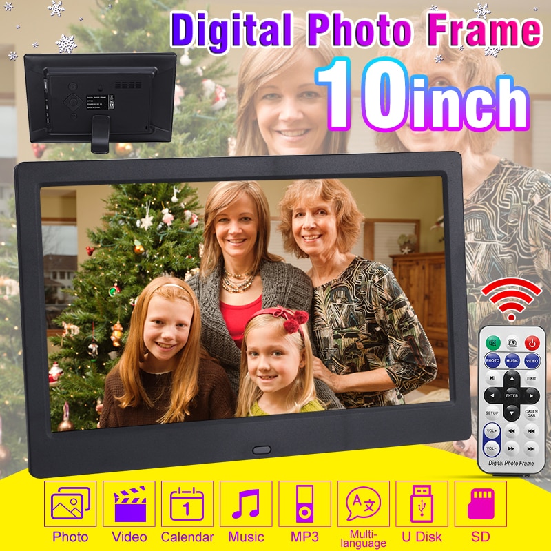 7 / 8 / 10 inch Screen Digital Photo Frame HD 1024x600 LED Backlight Full Function Picture Video Electronic Album