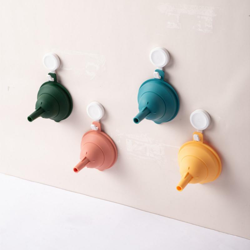 Folding Portable Funnel Silicone Liquid Fliter Collapsible Funnel Kitchen Liquid Dispensing Portable Multifunctional Oil Funnel