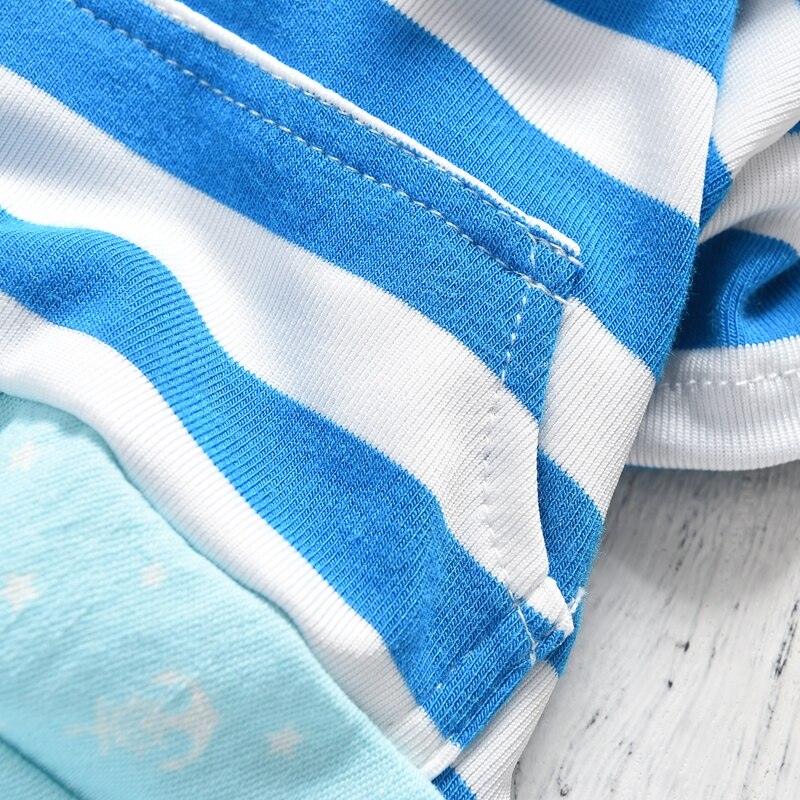 Pasiaste letnie ubrania wiosenne dla małych psów niebieskie czerwone koszulki z dżinsowymi niebieskie spodnie XS XXL piżamy zwierzę domowe pudel Bichon Kot