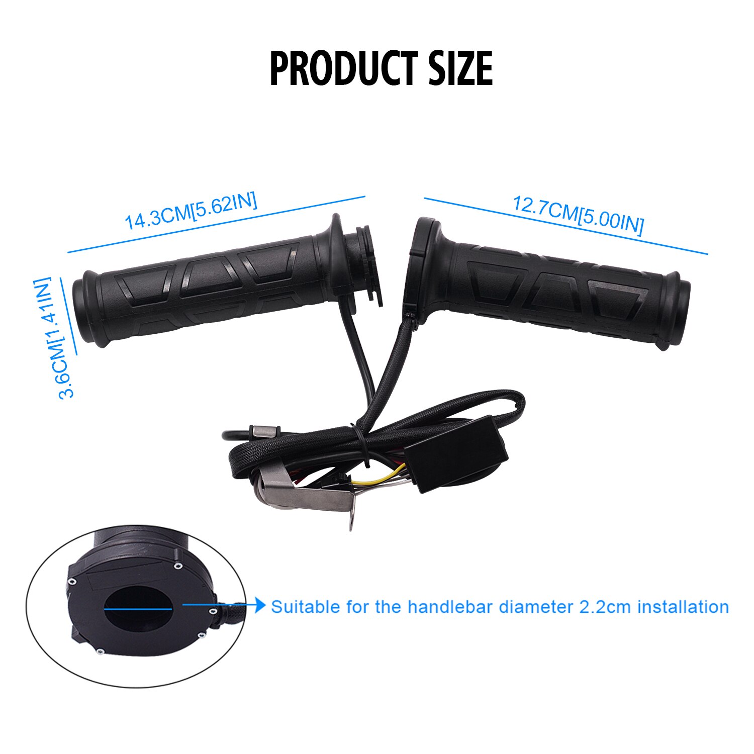 OXWIND Heated Grips For Motorcycle, 12V Motorcycle Grip Handlebar...