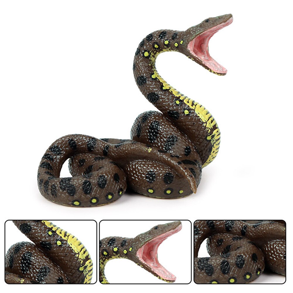 Heikles Realistische Schlange Modell Riesen Python freundlicher Spielzeug Reptil Garten Requisiten Streich Halloween PVC Sichere Simulation Lebensechte