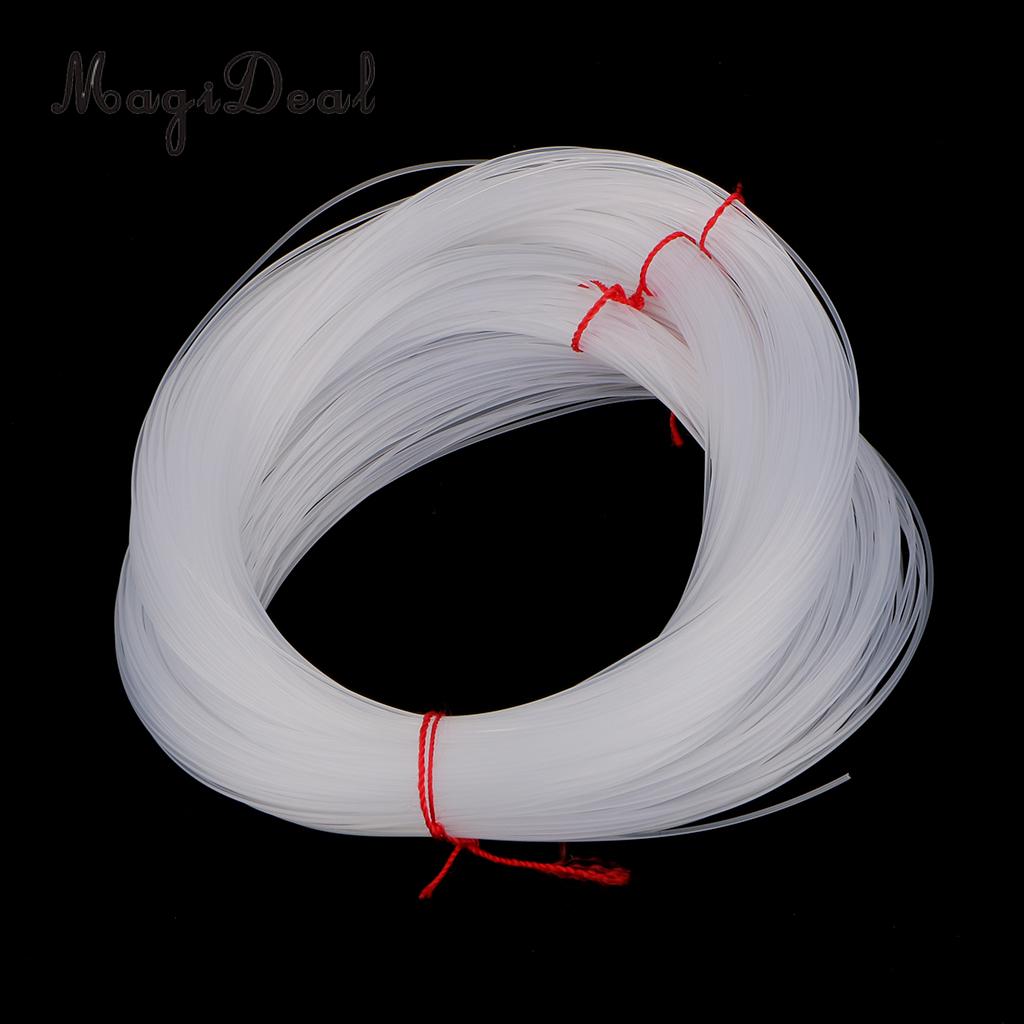 Magideal 100 måler klar nylon strengtråd 1mm dia. fiskesnøre til båt/kastefiske med hi tykke linediameteren -klar