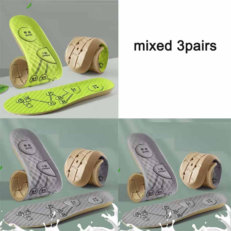 Palmilha de acupressão para pés para homens e mulheres, almofada esportiva respirável macia, palmilha desodorante absorvente de suor, almofadas de sapato: Dourado / 2