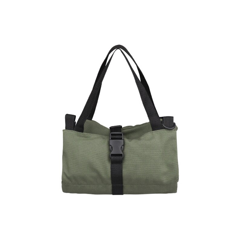 Tool Storage Bag Waterproof Canvas Five Grid Pocket Rollable Hand Bag for Tools Wrench Screwdriver Socket Pliers Organizer Bag: Green