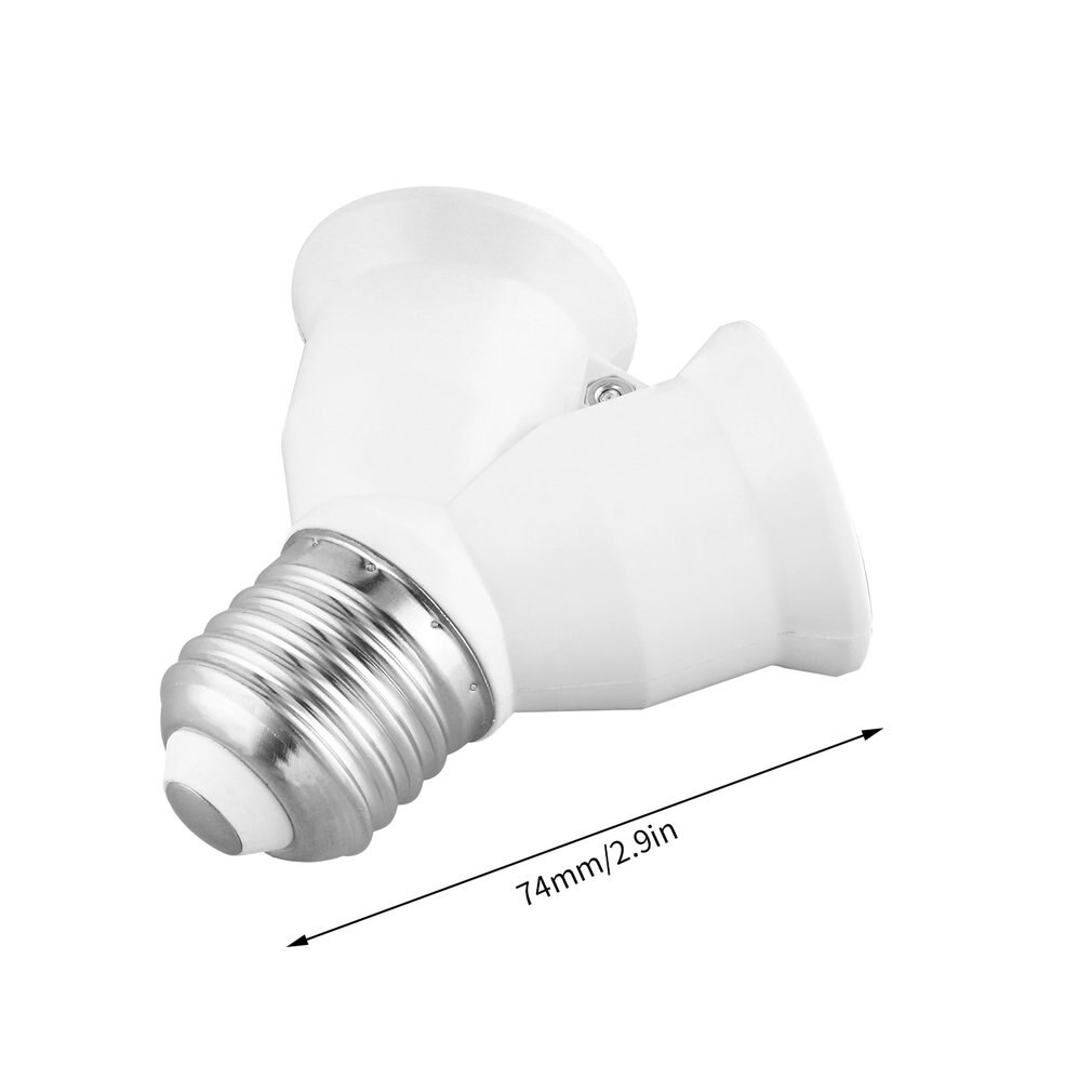E27 Om E27 Een Verdeeld Twee Gloeilamp Base Y Vorm Lamp E27 Splitter e27-om-e27-een-verdeeld-twee-gloeilamp-base-y-vorm-lamp-e27-splitter