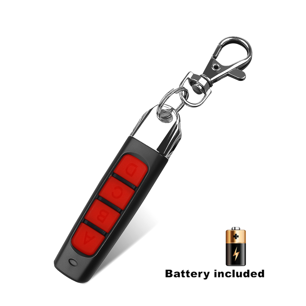 433MHZ Remote Control 4 CH Garage Gate Door Opener Remote Control Duplicator Clone Learning Rolling Auto Code Car Key 433.92mhz: Yellow