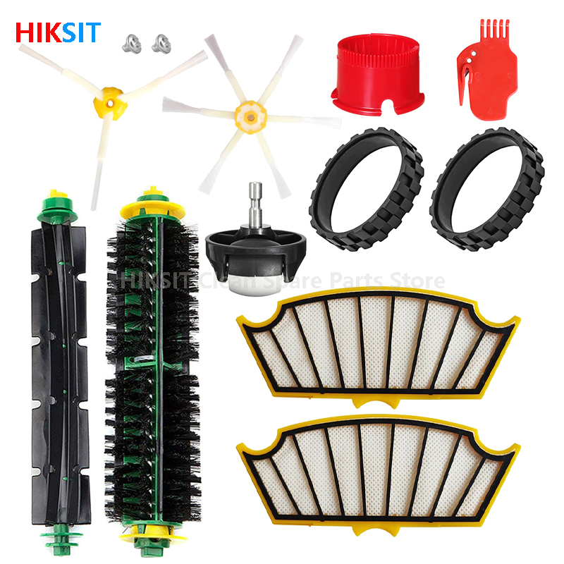 Hepa Filter Main Side Brush Parts For iRobot Roomba 500 Series 510 / 530 / 532 / 535 / 550 / 560 / 564 / 570 / 580 / 585 / 595