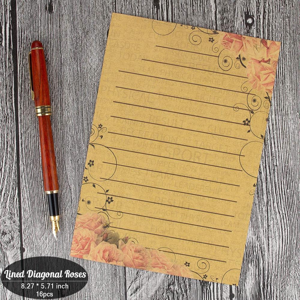 8 blätter Schreibwaren Papier knapp Schreiben Schreibwaren Papier Jahrgang retro Stil Schreiben Schreibwaren Papier knapp: Stil4