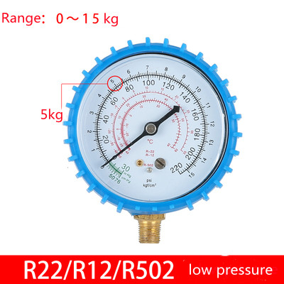 Klimaanlage Fluorometer Schnee Kopf von Druck Meter Kältemittel Klimaanlage Wartung Werkzeuge Ausrügestochen r410 r22 r134: Indigo