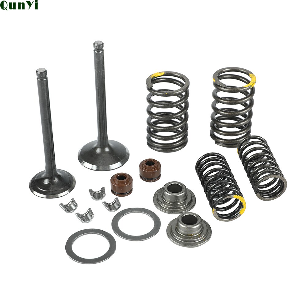 Motorcycle Intake Exhaust Valve comp Springs Cotter Seal Assy For Lifan 125 140 150cc Horizontal Engines Dirt Pit Bike ATV Quad