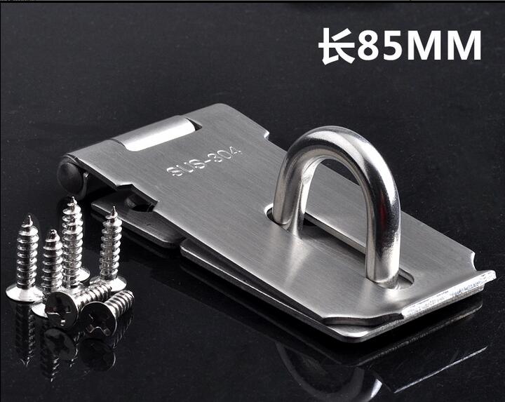 stainless steel Door Hinges Anti-theft Padlock lock buckle holder Hasps With screw