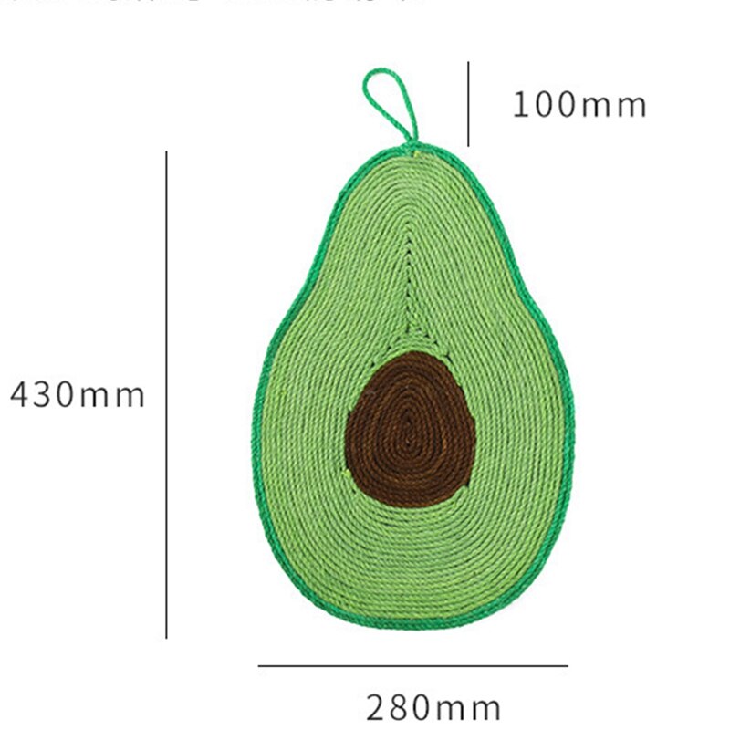 Practical Cat Scratcher Sisal Mat Cute Fruit Shape Cat Scratcher Nail Scraper Cat Toy Chair Table Sofa Cushion