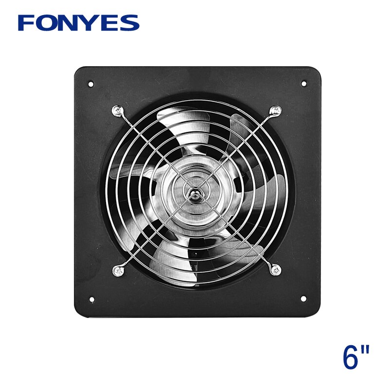 6 inch axial wall fan ventilation high speed ventilator for kitchen metal air extractor exhaust fan air vent industrial fan 220V