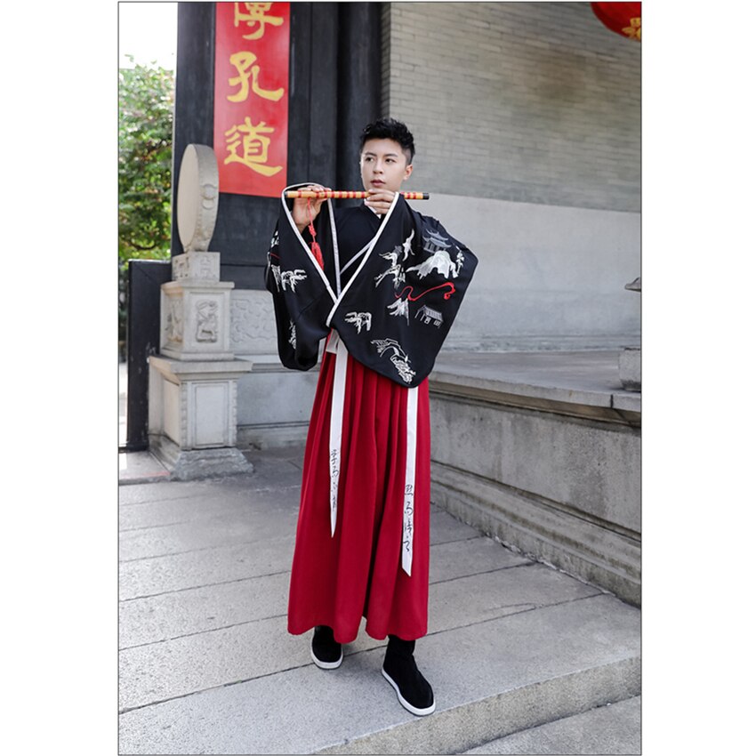 Man forntida kinesisk dräkt hanfu kran vintage vuxna kvinnor folk qing dynastin festival dräkt tangsuit maskeraddräkt fest vestidos