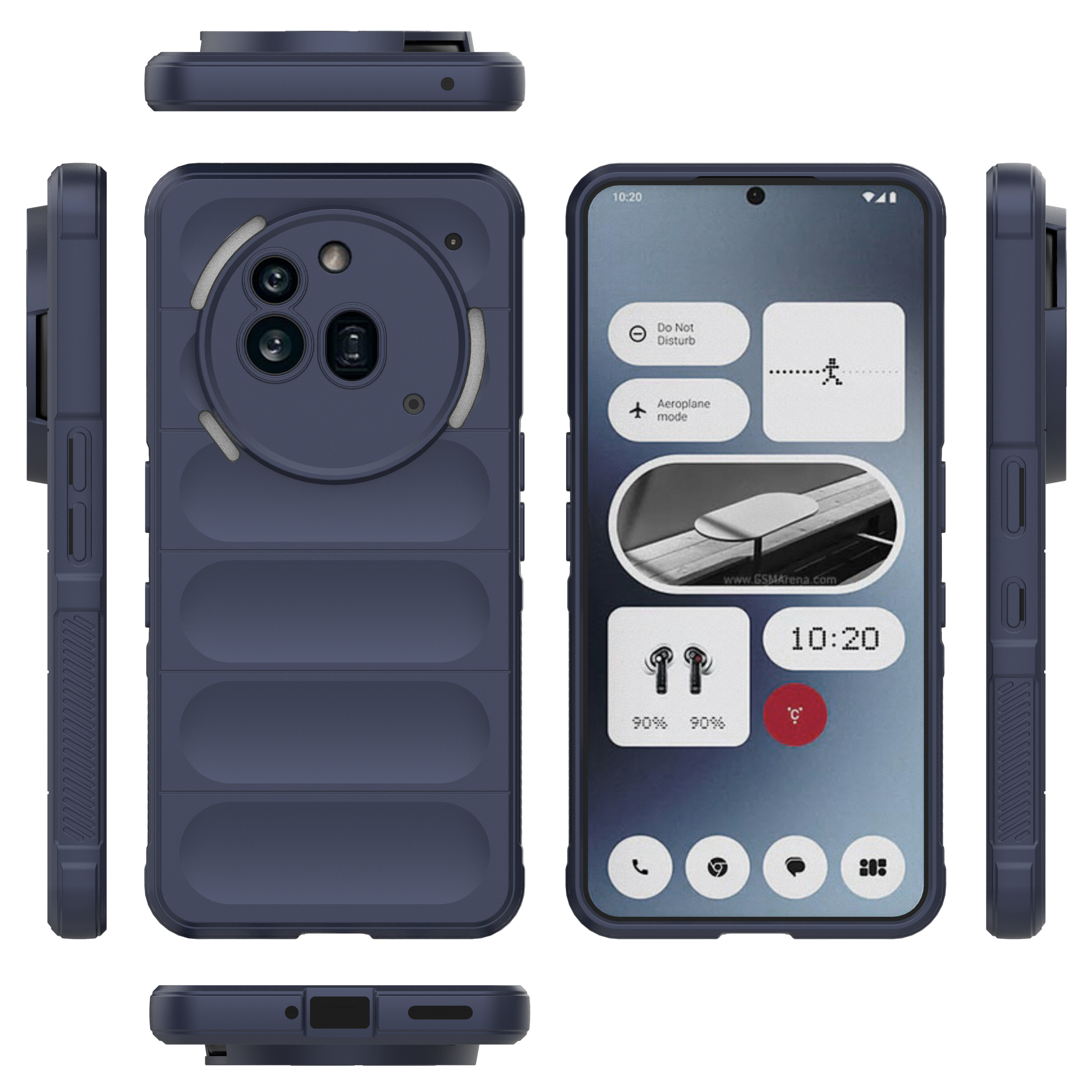 Telefontilbehør fallbeskyttelsesdeksel til ingenting telefon 3a pro 2a pluss telefon 2a telefon 3a gummideksel anti-bankeskall