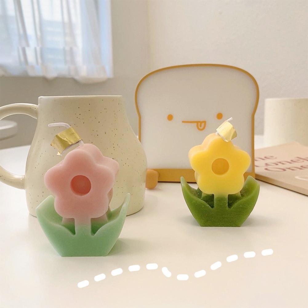 Blume Duftende Wachs Kerze Koreanische Heimat Dekoration Blume Ornament Duft Dekorationen Blümchen Leuchter Kerzen Handgemachte P3g6
