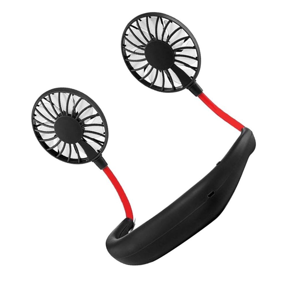 Gadgets Usb Fan Opknoping Hals Fan Draagbare Lui Opladen Kleine Ventilator Wearable Usb Mini