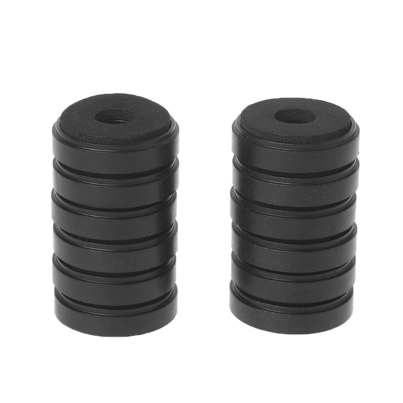 12 Stuks Aluminium Frame Speaker Stands Voeten Pads Duurzaam Stevige Voet Matten Verminderen Interferentie Effen Onderdelen: Black / 1 bundel